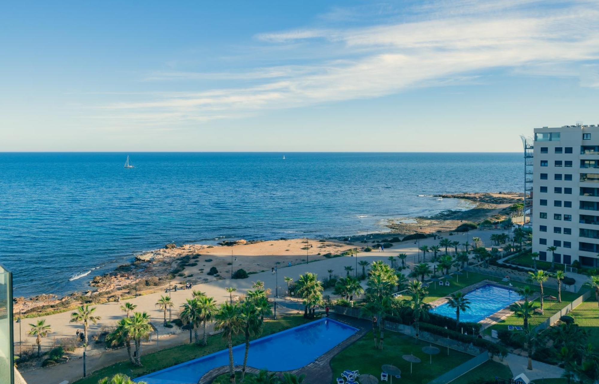 Apartamento Premium Con Jacuzzi Y Vistas Al Mar En Punta Prima, Torrevieja By Rentalole Luaran gambar